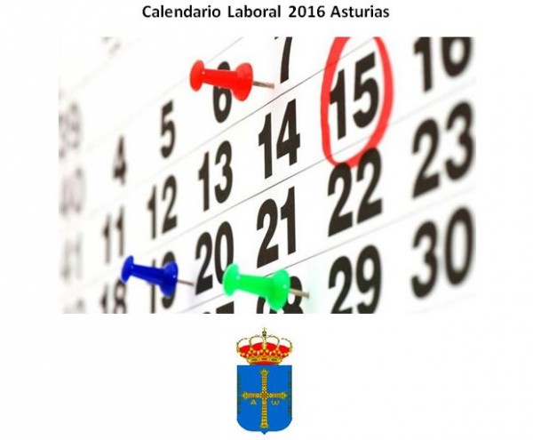Calendario Laboral 2016 Asturias Calendario Laboral 2016 Asturias